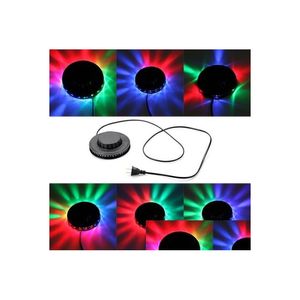 Effets LED Plafonnier 48 LED RVB Éclairage de scène à commande vocale intérieure AC 90-240V MTI Couleurs Tournesol Drop Livraison Lumières Otkip