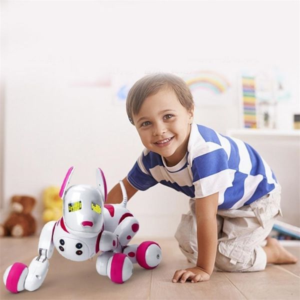 Led Electronic Pet Toy Walk Dance Interactive Pet Puppy Robot Dog RC Smart Dog Télécommande Robot Jouet Jouets électroniques 201212