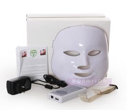 LED Facial Mask 150 pièces LED lumières PDT Pon masque Facial 3 lumières rouge bleu vert LED pour le rajeunissement de la peau élimination des rides du visage 1171503