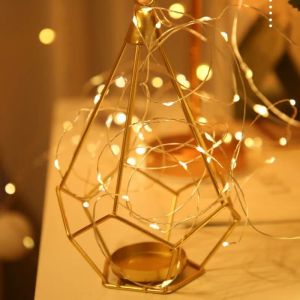 LED Fairy Lights Copper Wire String 1/2/5/10m Holiday Outdoor Lamp Garland voor kerstboom Wedding Party Decoratie