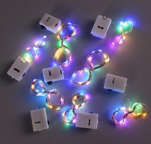 Guirnalda de luces LED de alambre de cobre, luciérnaga intermitente estrellada, decoración para fiestas en casa, manualidades, accesorios de bricolaje, blanco cálido, colorido, 1 metro, 10 LED