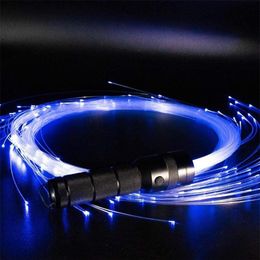 Cable de látigo de fibra óptica LED, guantes resplandecientes, látigo de baile Multicolor, juguete Rave, linterna, palo para Festival de baile, brillo led 201216266H