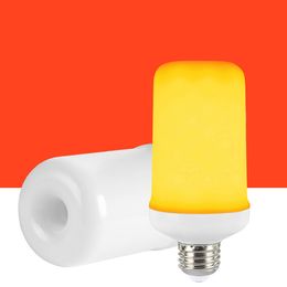 Bombilla LED con efecto de llama para fuego - Luces decorativas navideñas con fuego parpadeante mejoradas de 3 modos - Bombilla de llama con base E26 con efecto al revés ahora OEM