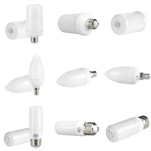 LED Flame Lightbollen 3 modi Fire Light Lamps E26 Base Flame Lamp, Kerstfeest binnen- en buitenhuisdecoratie Crestech168