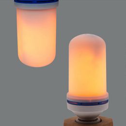 LED Flame Light Lamps E26 E12 LED -lamp met zwaartekrachtsensor Flame Night Lamp voor Home Hotel Bar Party Decoratie 3W 5W 7W Usalight