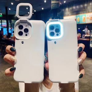 LED Flash -telefoonhoesjes voor iPhone 13 12 Pro Max 11 XR XS