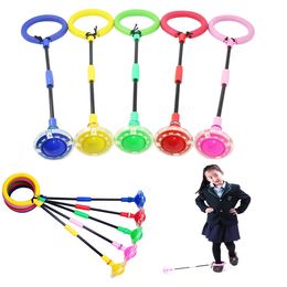 Corde à sauté flash LED pour les enfants et les adultes Bluant de corde à sauter un jouet sport extérieur exercice exercice fitness Single pied saut 240322