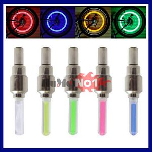 LED Flash Pneu Lumière MOTO Vélo Roue Valve Cap Lumières Roues Valves Caps Lampe