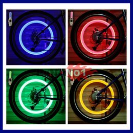 LED Flash Tyre Light Motorbike wielklepdoplampen auto motorfiets fietswielen banden zaklamp automatisch lucht spaken lamp blauw groen rood geel multolour 5colors