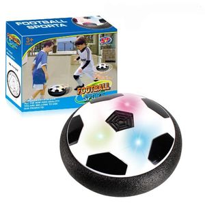 Ballon de Football électrique à lumière clignotante LED, éclairage suspendu, coussin d'air, jouets de sport d'entraînement en salle pour enfants, livraison directe