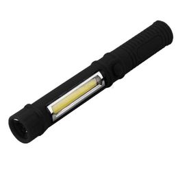 Lampe de poche LED COB LED Mini stylo multifonction Lampe d'inspection de travail Maintenance portable Lampe torche à main avec aimant 3A Fonctionnement sur batterie