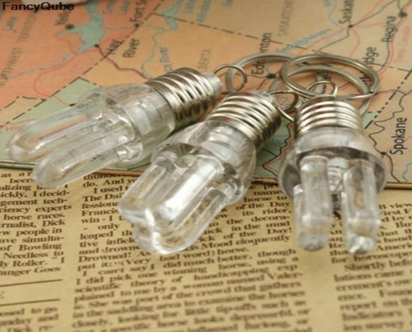 Lampe de poche LED ampoule porte-clés lampe torche sac porte-clés cristal porte-clés voiture porte-clés Women7635392