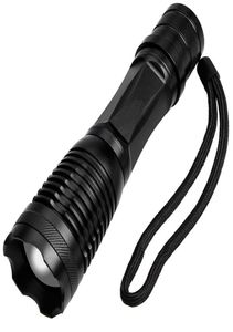 Torche de lampe de poche LED -T6 3800lm Portable Defense Defense Tactical Rifle Lampes de poche Batterie Camping Randonnée Camping Torche lampe6019954