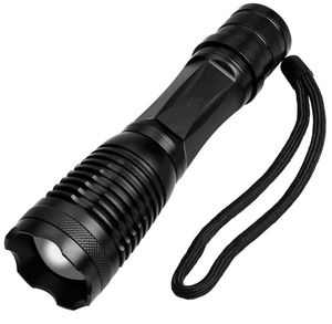 Torche de lampe de poche LED -T6 3800lm Portable Defense Defense Tactical Rifle Lampes de poche Batterie Camping Randonnée Camping Torche lampe 2808746