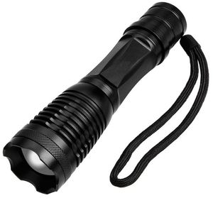 Torche de lampe de poche LED -T6 3800lm Portable Defense Defense Tactical Rifle Lampes de poche Batterie Camping Randonnée Camping Torch Lampe1713989