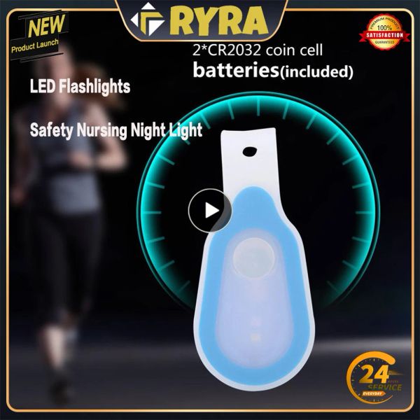 Lampes de poche LED Sécurité infirmière Night Light Hands Free Strong Magretic Magnetic Ferme étanche Avertissement de lumière Clip Light For Running