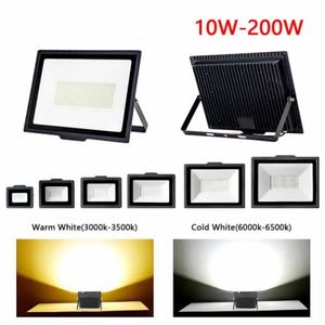 Luz de inundación LED 10W 20W 30W 50W 100W 200W 300W 400W Reflector farola lámpara de pared IP68 impermeable iluminación de jardín al aire libre