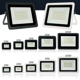 Luz de inundación LED 10W 20W 30W 50W 100W AC 220V Reflector farola lámpara de pared IP68 impermeable iluminación de jardín al aire libre