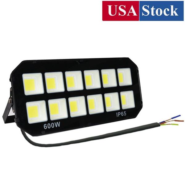 Luces de inundación LED 600W 400W 200W Luminaria para exteriores Blanco frío 6500K Super brillante 60000lm Impermeable IP65 Reflector de seguridad 290h