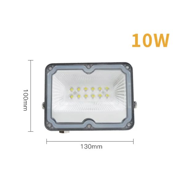 Reflector Led de luz blanca, 6500k, 10W, 20W, 30W, 50W, 100W, 150W, 200W, 220V, 110V, reflector de lámpara de pared para exteriores, 12 LL