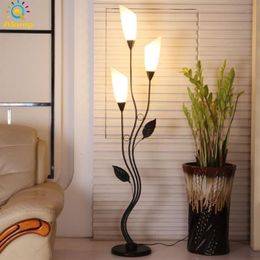 Lampadaire LED fer acrylique 3 couleurs Dimmable coin lumière maison salon étude magasin el lampes d'éclairage debout avec télécommande 229k