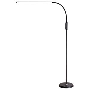 LED Vloerlamp Woonkamer Zwenkarm Verstelbaar Balkon Leeslamp 3000-6500K Vloerstaande Lampen met Metalen Voet Home Decor Verlichting