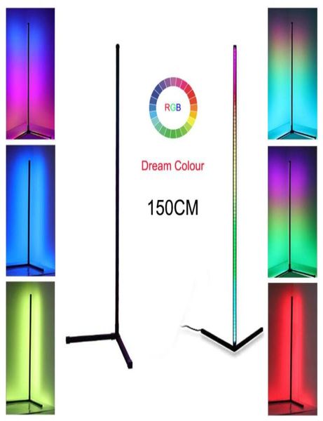 Lampadaire LED RVB Light Light Colorful Bedroom Dining Room Amosphère Club Home Decor Indoor décor debout lampe 25444167246305