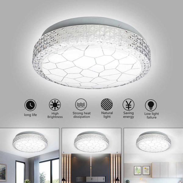 LED Encastré Luminaire Luminaire Mixte Lustre En Cristal Plafonniers Pour Salon Chambre Cuisine Éclairage 0209
