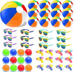 LED Vliegend Speelgoed 12/8/6 Set Zomer Water Speelgoed voor Kinderen Verjaardagsfeestje Zwembad Feestartikelen Zonnebrillen Opblaasbare Ballen Waterpistool Waterpolo 230621