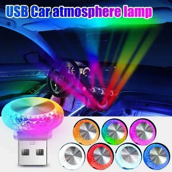 Juguetes voladores LED CAR USB USB Ambient Lights Angel Eye Disco automático Atmósfera romántica Atmósfera Romántica Colorida Decoración de entorno LED Conchip Play 240410