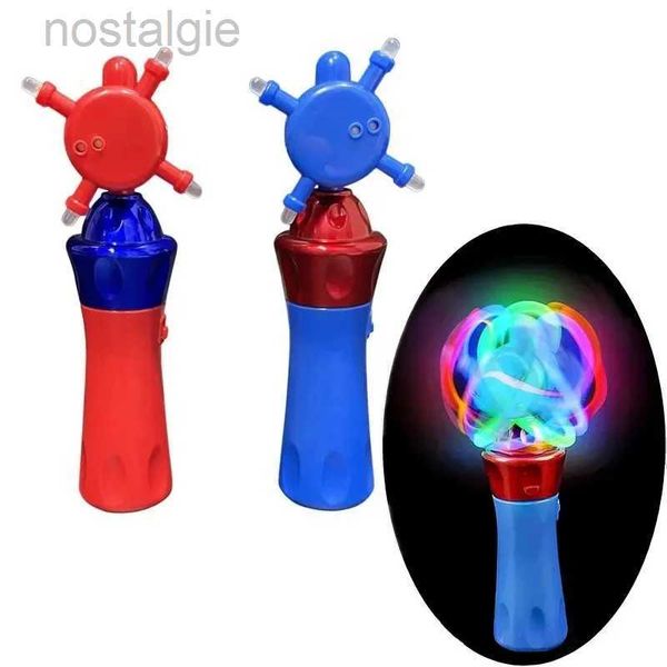 LED Flying Toys Orbiter Spinning Magic Wand LED LED Light Toy Handheld Novelties 360 degrés Rotation Gift avec de la musique pour Kid Birthday Christmas Party 240410