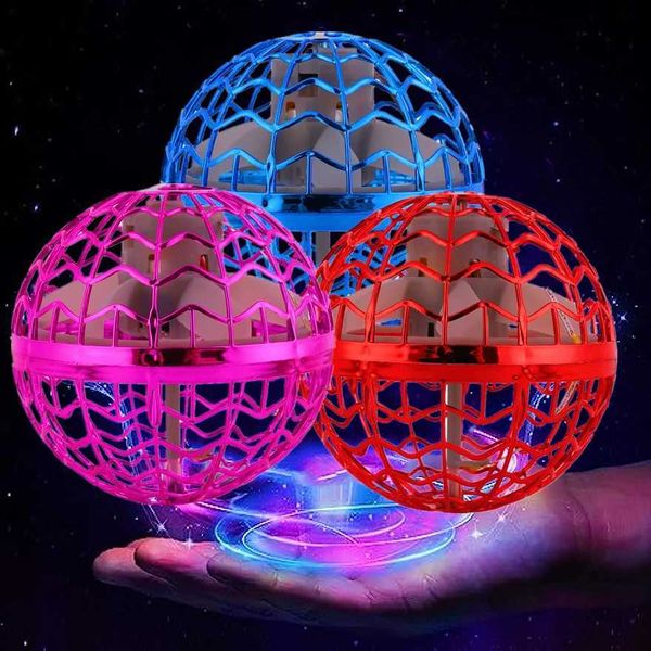 LED Flying Toys Produit Ball Flying Ball Boomerag Hover Ball LED LED LED ROTATING TOY FL YING Drone Ball intérieur et extérieur Gift Childrens 240410