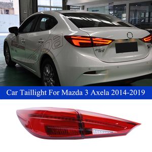 LED-mistrem Omgekeerde achterlicht voor Mazda 3 Axela Car Tail Light Assembly 2014-2018 Dynamische richtingaanwijzer Signaal Auto-accessoires Lamp