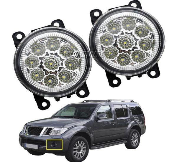 Conjunto de luz antiniebla LED para Nissan Pathfinder R51 20052012 Bumper delantero del automóvil Daytime Running Lampa de niebla H11 12V2407792