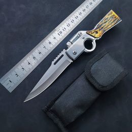 Couteau pliant LED couteaux de Camping de poche EDC lame en acier inoxydable petit coupeur couteaux d'extérieur multi-usage