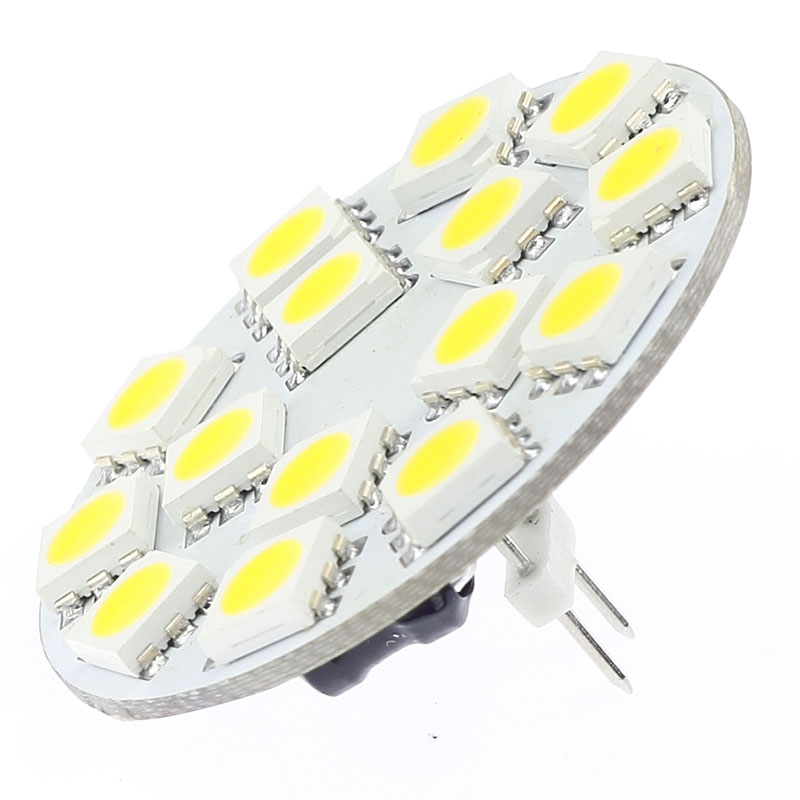 Panneau rond lumineux LED G4 3W SMD 5050, large tension AC/DC10-30V, broche arrière 12V 24V MR11 MR16, remplacement halogène