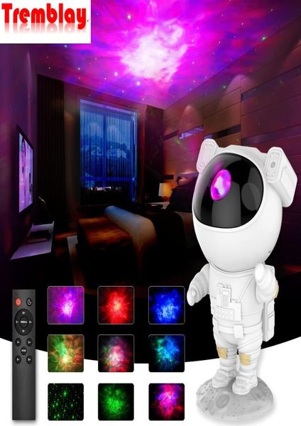 Proyector LED de galaxia, luz nocturna de cielo estrellado para decoración de la habitación del hogar, lámpara de proyección de astronauta estrella, regalo decorativo para dormitorio para niños5477153