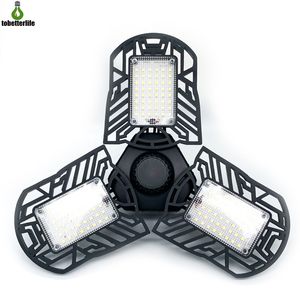 LED Garage Licht vervormbare plafondlamp mijnbouwlampen Radarsensor Indoor voor Garage Workshop High Bay Light 60W 100W E27