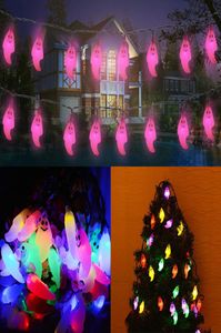 LED Lumières Fantômes Halloween Décorations De Noël 20 Lumières Fantôme Solaire Maison Jardin Extérieur Patio Fête Fournitures De Vacances En Stock W4306609