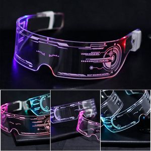 Gafas LED EL Wire Neon Party, gafas luminosas iluminadas, decoración de disfraces Rave, DJ, decoración de Halloween, 3 uds.