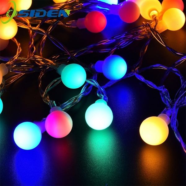 Led Globe String Light 3XAA Batterie Ball Powered 2M 5M 10M LED Outdoor Party Décoration de Noël GardenHoliday éclairage Y201020