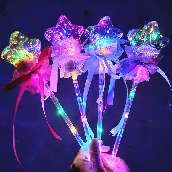 Gants LED Butterfly Glowstick Light Stick Concert Glow Sticks Colorful Plastic Flash Lights Cheer Electronic Magic Wand Christmas Toy