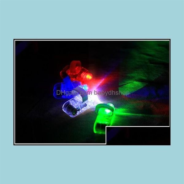 Gants LED Lampe de doigt de Noël Ring Light Glow Faisceaux laser clignotant Party Flash Kid Toy Drop Livraison 2021 Jouets Cadeaux éclairés Ba230v