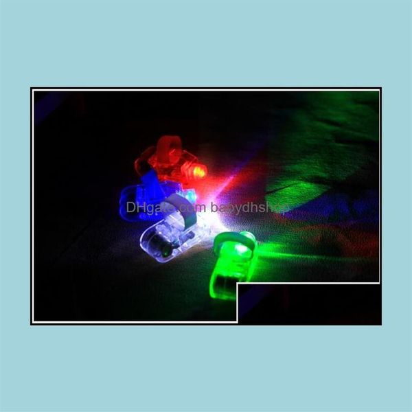 Guantes LED Lámpara de dedo de Navidad Anillo de luz Resplandor Rayos láser Flashing Party Flash Kid Toy Drop Entrega 2021 Juguetes Regalos Iluminados Ba240A