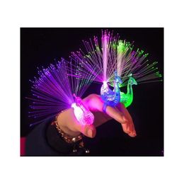 Gants LED Colorf Light-Up Jouets Luminance Glow Flash Lumineux Clignotant Paon LED Lumière De Doigt Pour Enfants Décoration De Fête Drop Deliver Dh1IC