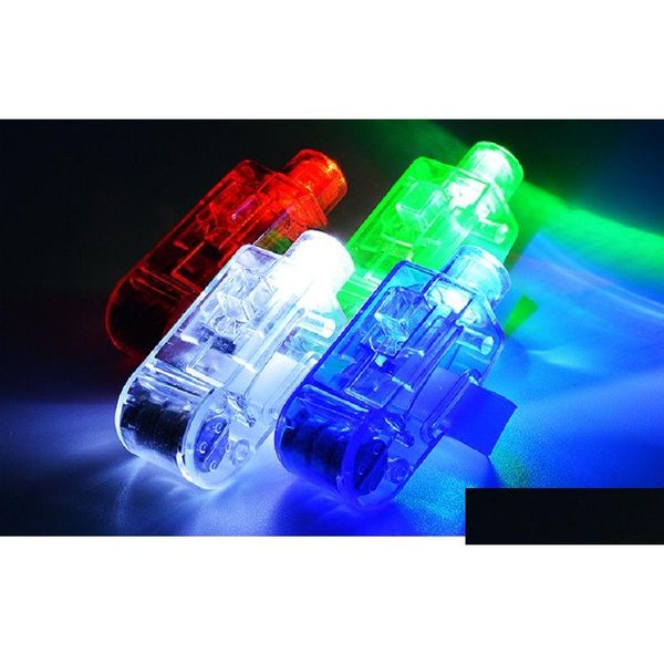 Guantes LED Luz de dedo en caja LED Juguetes luminosos Club nocturno Concierto Colorf Flash para ajustar la atmósfera Suministros de fiesta de Navidad Drop DHWDL