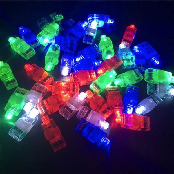Guantes LED Luces de dedo LED Resplandeciente Dazzle Color Lámparas emisoras de láser Celebración de bodas Festival Fiesta de cumpleaños para niños decoración GC1872