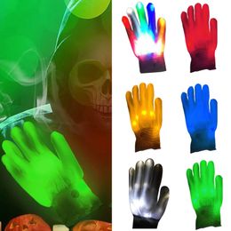 Guantes LED LED Glow Glove Rave Light Neon Party Guantes intermitentes Glow Finger Tip Lighting Suministros brillantes para niños Novedad Party Toys 230625