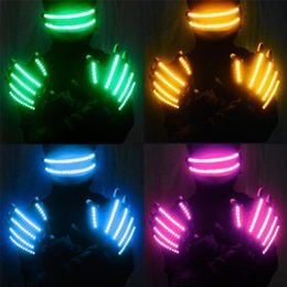 LED Gloves Neon Guantes GLOWENDE HEN BAR DJ PARTIJ LICHT