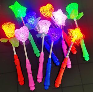 LED Glow Stick Light Up Rice Particle Spring Star Rose Schudden Glow Stick voor feest trouwdecoratie Toys SN911